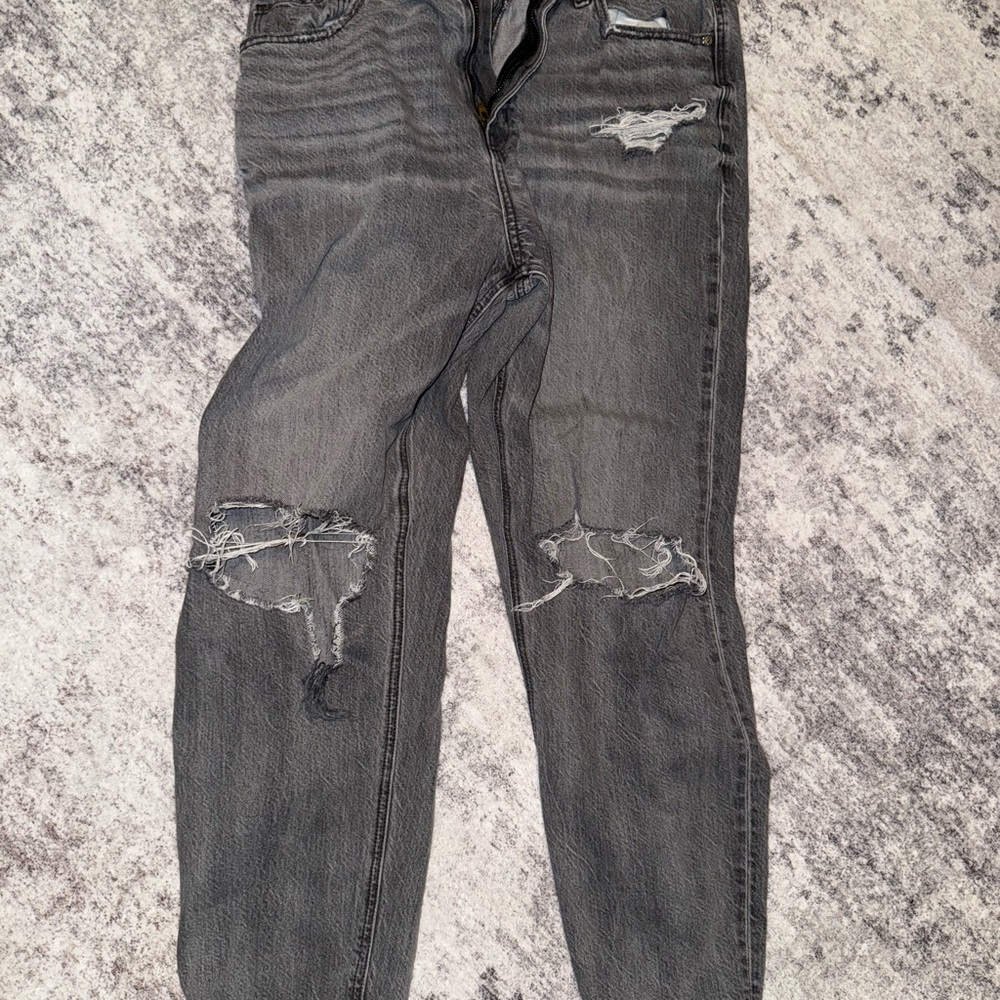 AE Gray Ripped Jeans - Picture 2 of 3